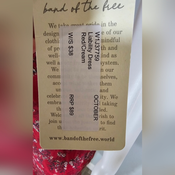 New Band of the Free Maxi Dress Size Small (WS) - Picture 5 of 7